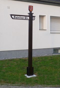 Schild Bistritzer Straße